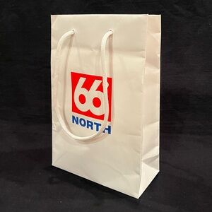 66° Degrees North White Shopping Bag Paper Tote Bag